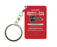 Thumbnail for RB211-524 Key Chain design on red key chain