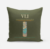 Thumbnail for Bauerfield International Airport (VLI) design on green army pillow