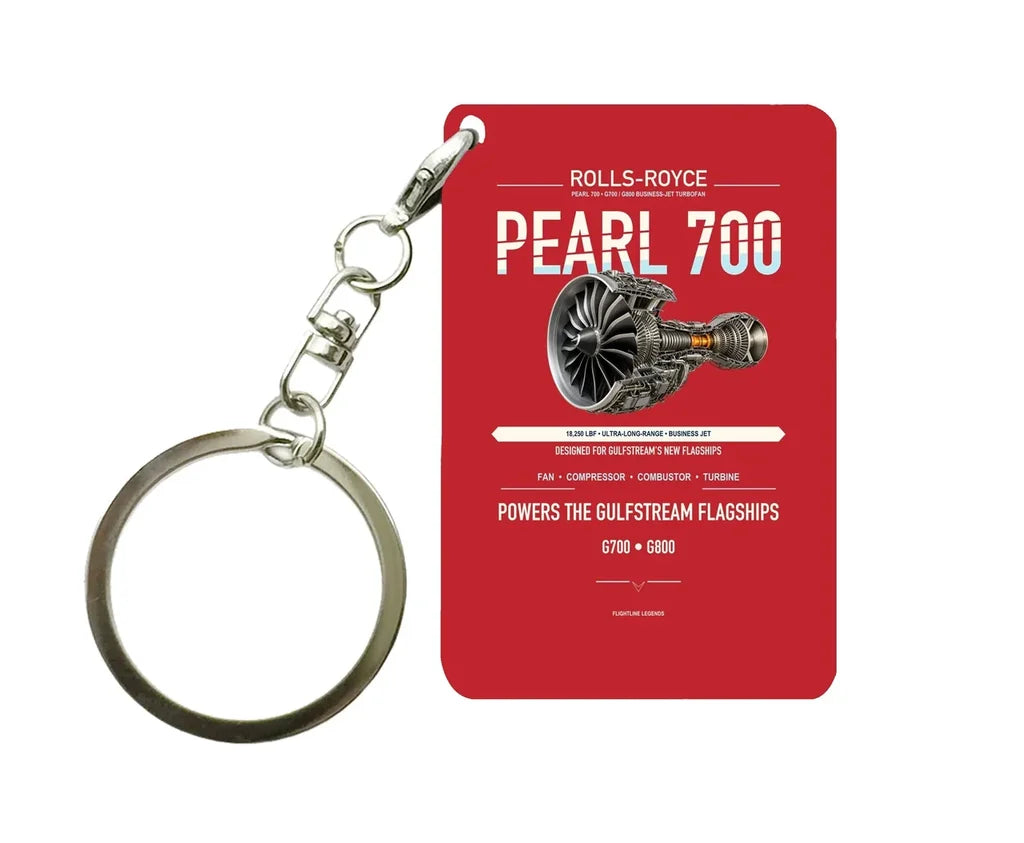 PEARL 700 Key Chain design on red key chain