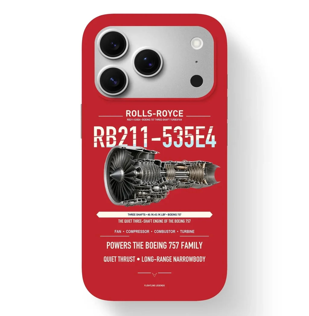 RB211-535E4 Case design on red iphone case