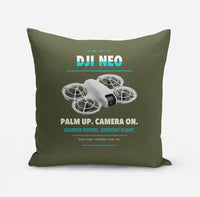 Thumbnail for DJI Neo design on green army pillow