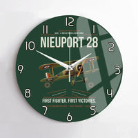 Thumbnail for Nieuport 28C.1 design on dark green no frame wall clock
