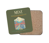 Thumbnail for Governor Francisco Gabrielli International Airport (MDZ) design on green army 1 piece coaster