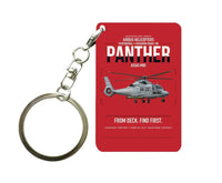 Thumbnail for Airbus Helicopters AS565 MBe Panther design on red designed key chain, double-side print