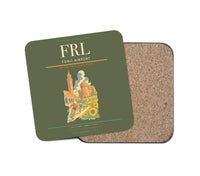 Thumbnail for Forlì Airport (FRL) design on green army 1 piece coaster
