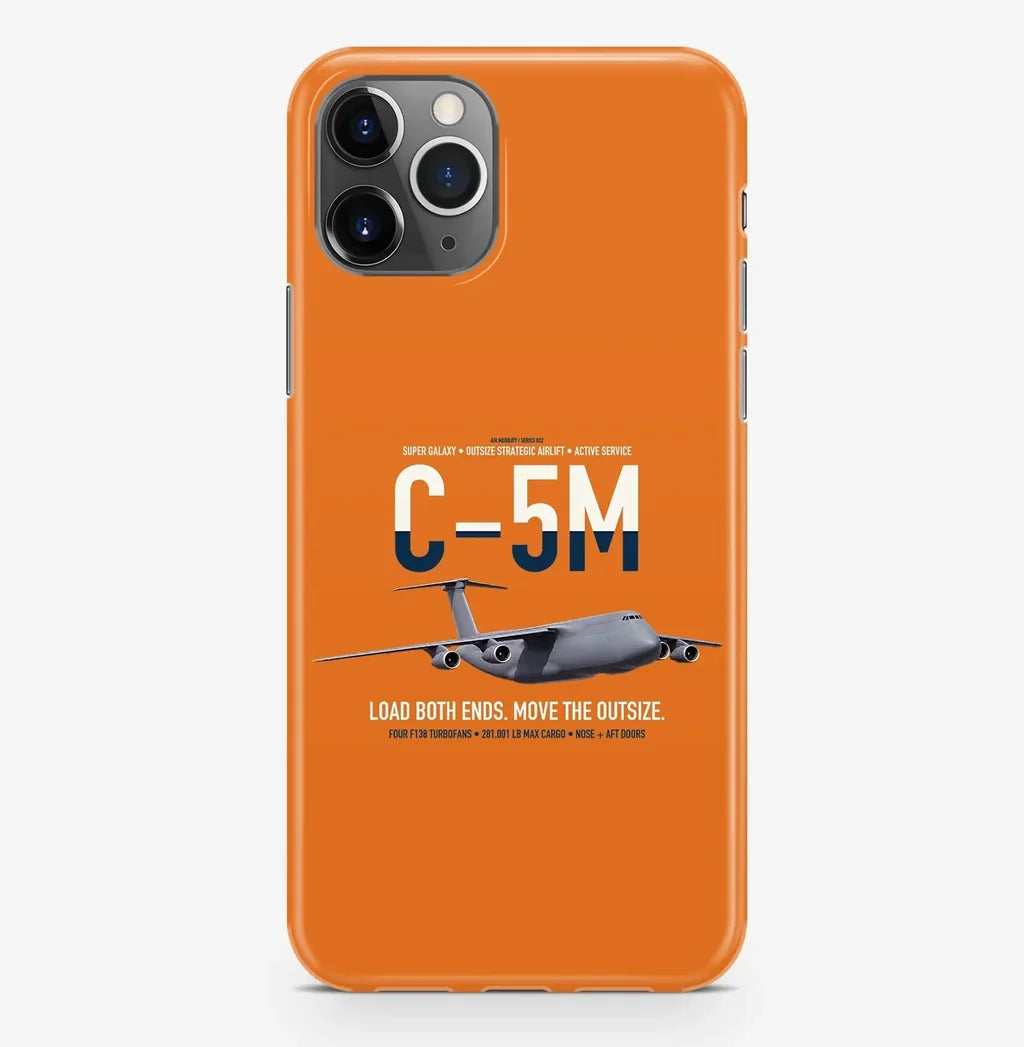 C-5M Super Galaxy design on orange magsafe iphone case, for iPhone Pro Max