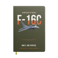 Thumbnail for F-16C Fighting Falcon Nine G One Purpose design on green army notebook