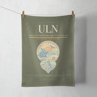 Thumbnail for Chinggis Khaan International Airport (ULN) design on green army towel