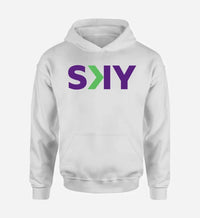 Thumbnail for SKY Airline logo printed on white hoodie