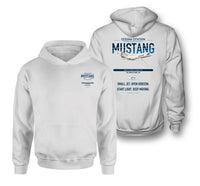 Thumbnail for Cessna Citation Mustang design on white double-side hoodie, double-side print
