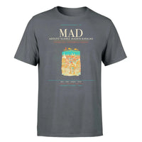 Thumbnail for Madrid Airport (MAD) T-Shirt single-side front print in Gray | madrid-mad-airport-double-side-t-shirt