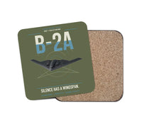 Thumbnail for B-2A Spirit design on green army 1 piece coaster