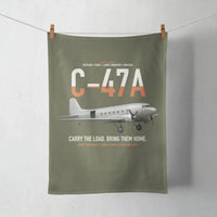 Thumbnail for C-47A Skytrain design on green army towel