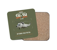 Thumbnail for Sikorsky SH-3H Sea King design on green army 1 piece coaster
