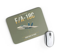 Thumbnail for F-A-18C Hornet design on green army rectangle mouse pad