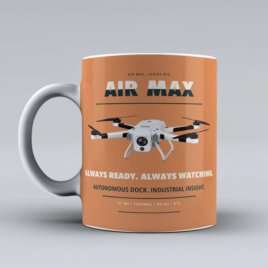 Air Max Mug design on orange percepto