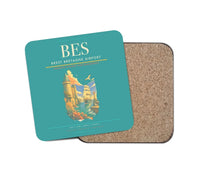 Thumbnail for Brest Bretagne Airport BES Coaster 1-Piece - Turquoise