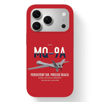 Thumbnail for MQ-9A Reaper design on red magsafe iphone case, for iPhone 17 Pro