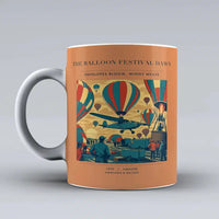 Thumbnail for VINTAGE G4394 - The Balloon Festival Dawn - Ceramic Mug design on orange