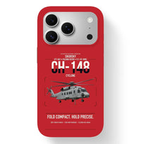 Thumbnail for Sikorsky CH-148 Cyclone design on red magsafe iphone case, for iPhone 17 Pro