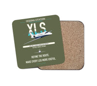 Thumbnail for Cessna Citation XLS design on green army 1 piece coaster