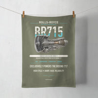 Thumbnail for BR715 design on green army towel