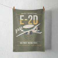 Thumbnail for E-2D Advanced Hawkeye design on green army towel