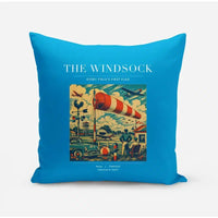 Thumbnail for VINTAGE G4136 - The Windsock - Designed Pillows design on turquoise