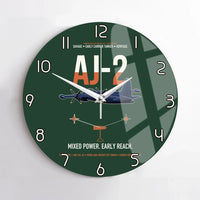 Thumbnail for AJ-2 Savage Tanker design on dark green no frame wall clock