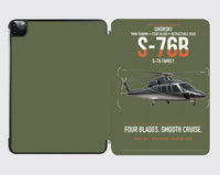 Thumbnail for Sikorsky S-76B design on green army ipad tablet case