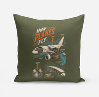 Thumbnail for How Planes Fly V2 design on green army pillow
