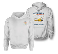 Thumbnail for Bristol Sycamore HR14 design on white double-side hoodie, double-side print