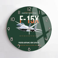 Thumbnail for F-15X Advanced Eagle Proposal Proven Airframe New Capacity design on dark green no frame wall clock