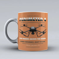 Thumbnail for Perimeter 8 Mug design on orange skyfront