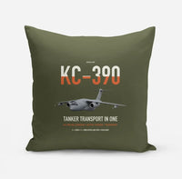 Thumbnail for Embraer KC-390 Millennium design on green army pillow