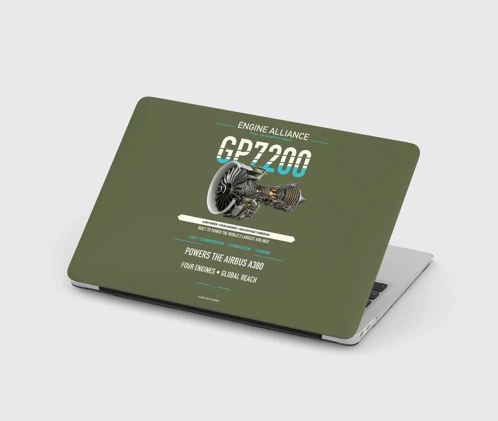 GP7200 design on green army MacBook case