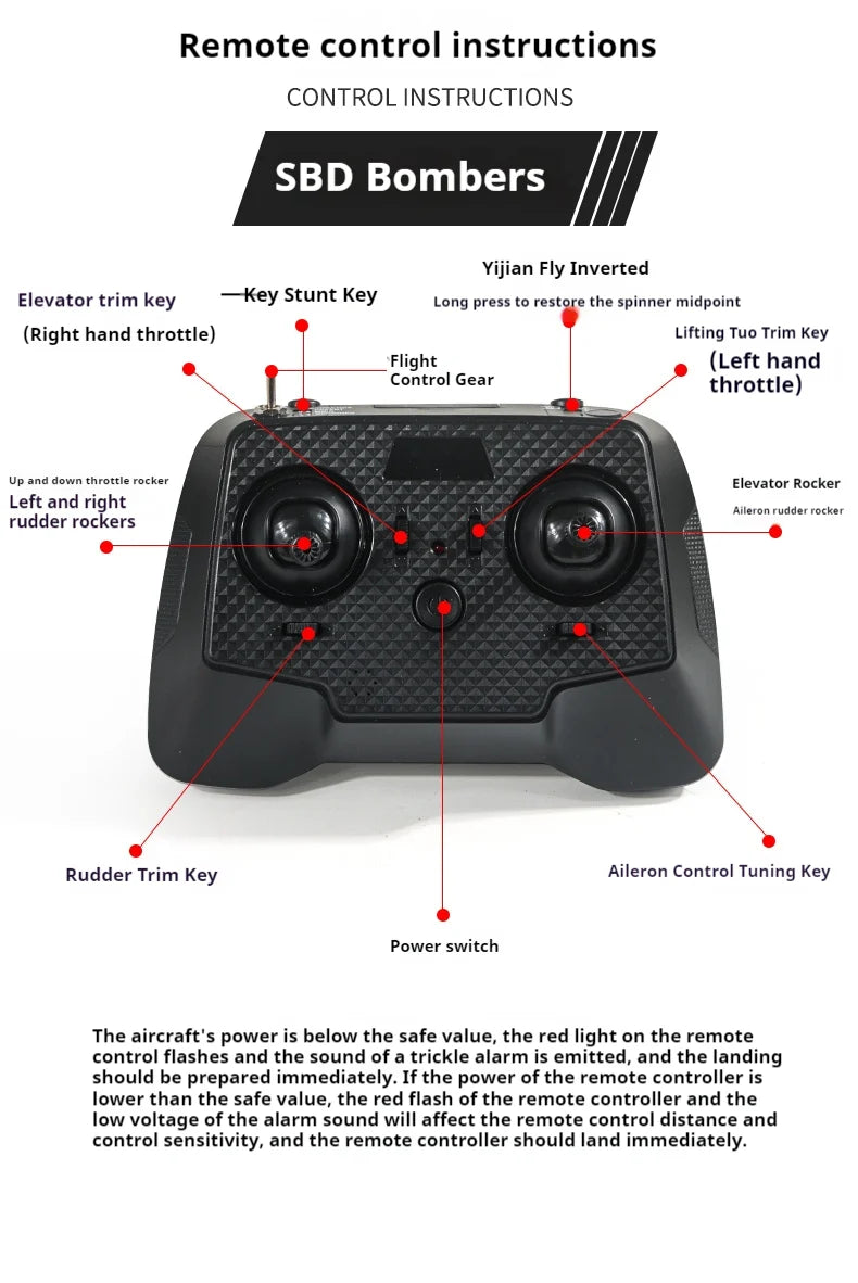 Four Channel  Plane Sbd Bomber Brushless Remote Control - view 17
