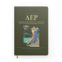 Thumbnail for Aeroparque Jorge Newbery (AEP) design on green army notebook