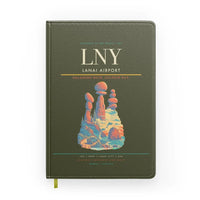 Thumbnail for Lanai Airport (LNY) design on green army notebook