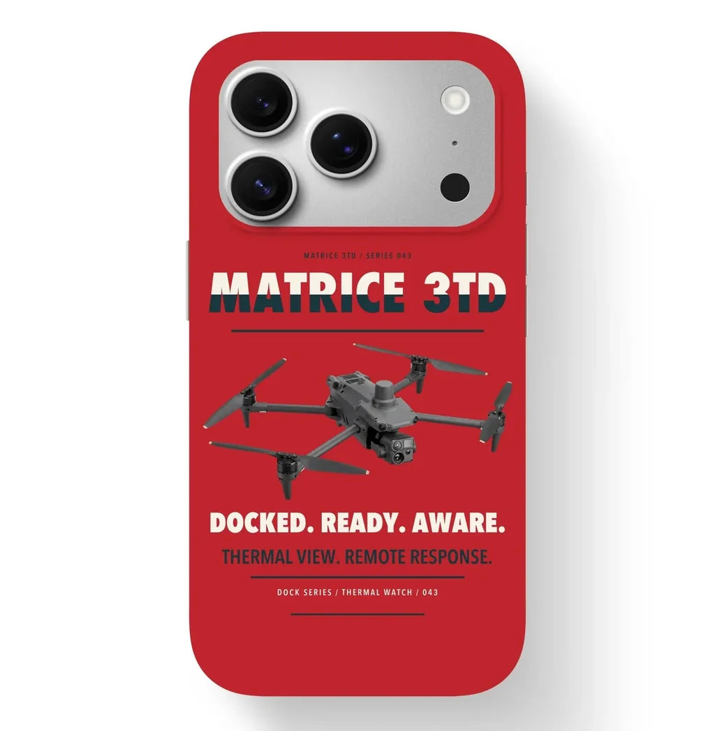 DJI Matrice 3TD Case design on red iphone case
