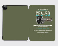 Thumbnail for CF6-50 design on green army ipad tablet case