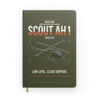 Thumbnail for Westland Scout AH1 design on green army notebook