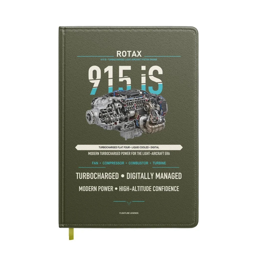 915 iS design on green army notebook