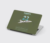 Thumbnail for Bombardier Learjet 23 design on green army MacBook case