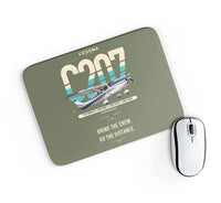 Thumbnail for Cessna T207A Stationair 8 design on green army rectangle mouse pad