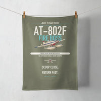 Thumbnail for Air Tractor AT-802F Fire Boss design on green army towel