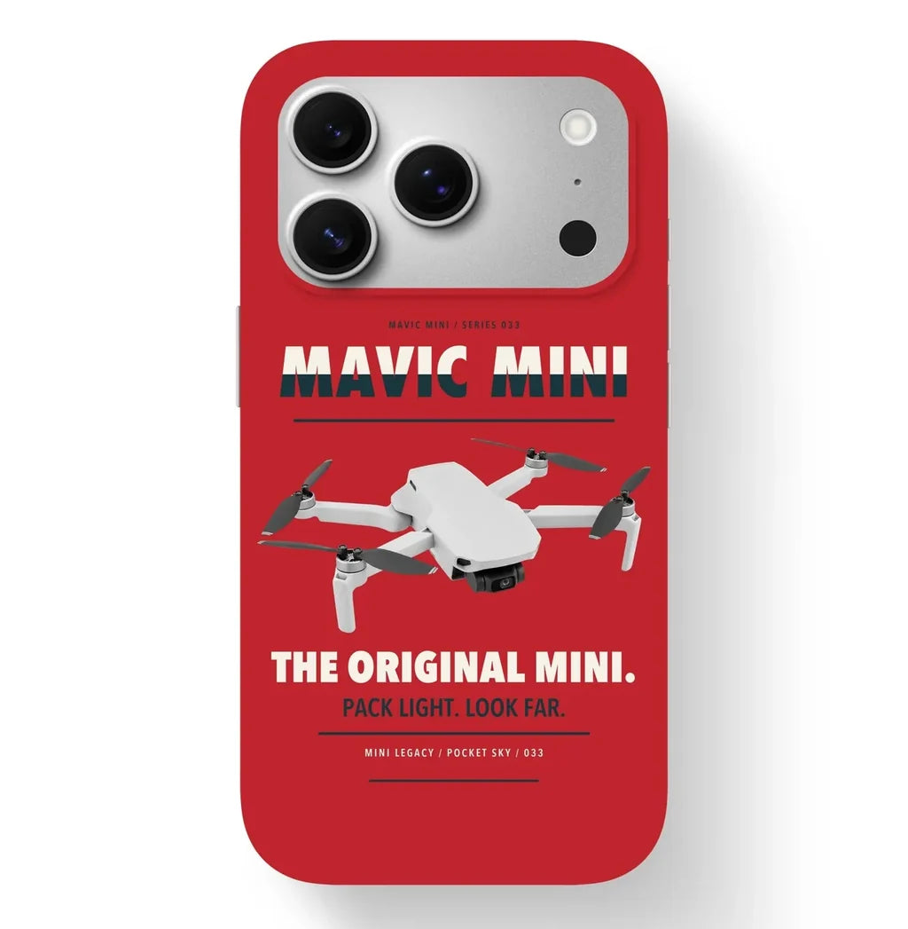 DJI Mavic Mini Case design on red iphone case