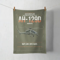 Thumbnail for AgustaWestland AH-129D Mangusta design on green army towel