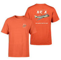 Thumbnail for Fairey Gannet AS.4 design on orange t-shirt, double-side print