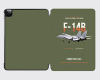 Thumbnail for F-14B Tomcat Power The Fleet design on green army ipad tablet case